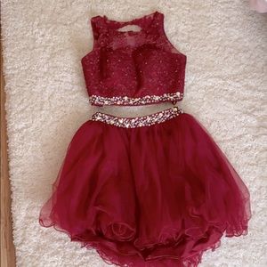 PromGirl 2-piece Red Dress